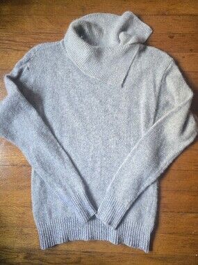 Vintage FaBE Hong Kong Silk Angora Blend Sweater Gray Hong Kong 70s